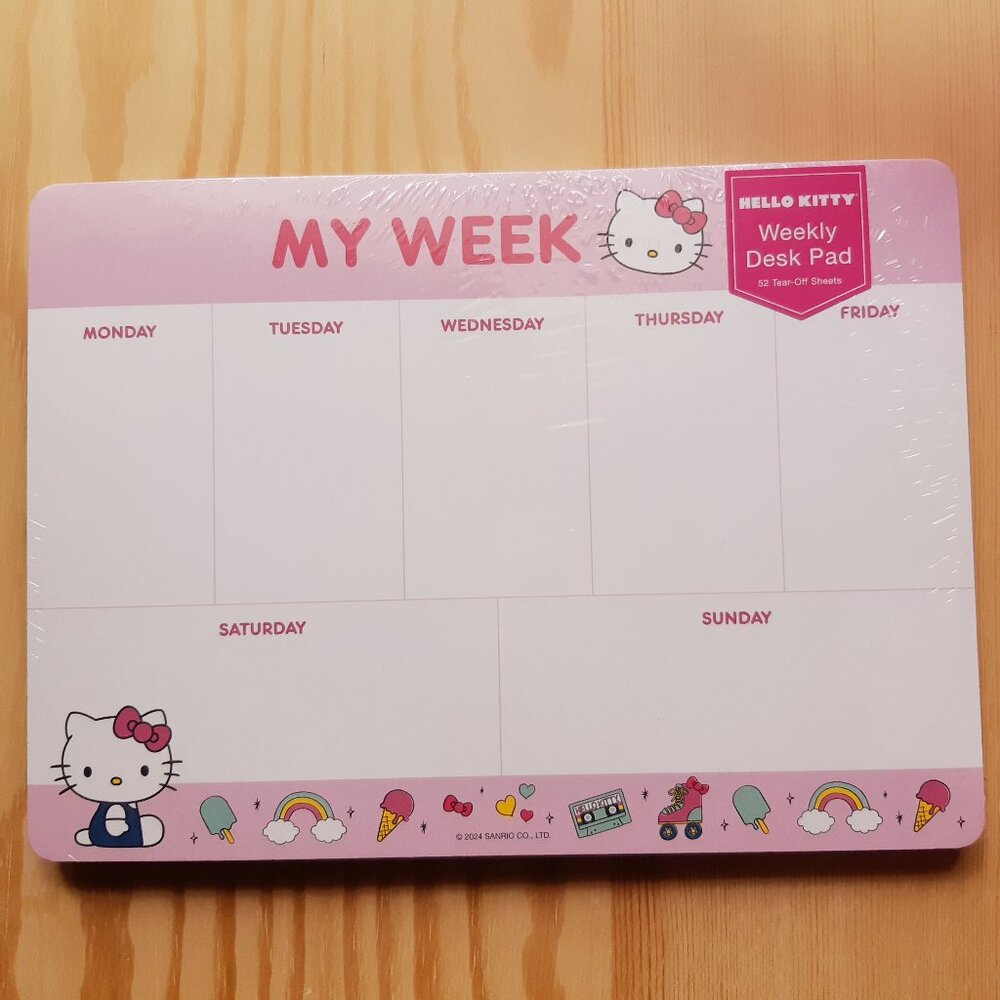 Hello Kitty Weekly Desk Pad